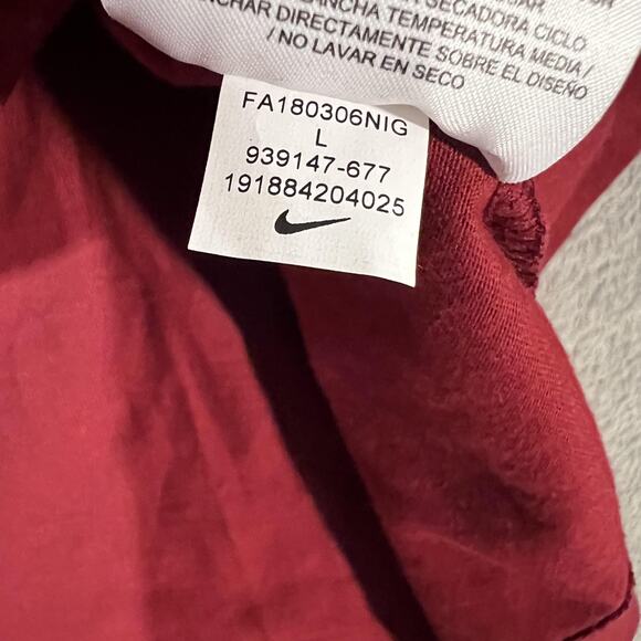 Cleveland Cavaliers Shirt Mens Large Red NBA Basketball Long Sleeve Nike Cotton - Picture 7 of 9